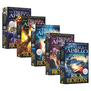 The Trials of Apollo 阿波罗的审判5册 雷克莱尔顿 神谕隐踪 预言暗影 燃烧迷宫 儿童奇幻英语小说 章节书 英文原版进口图书