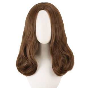 馒头家 cos假发 第五人格 心理学家 艾达·梅斯默 棕色中长微卷