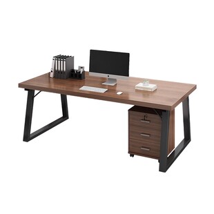 电脑桌台式简约现代办公桌员工位办公室老板桌带抽屉书桌家用桌子