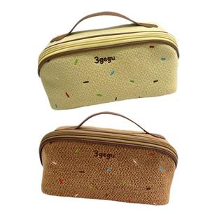 3gegu三个菇 甜甜化妆包 便携大容量收纳包旅行包洗漱包 化妆收纳