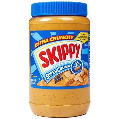 美国四季宝skippy幼滑颗粒花生酱