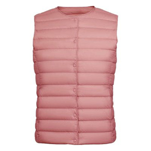 2025新款轻薄羽绒服女内胆圆领马甲坎肩无领薄款短款修身羽绒背心