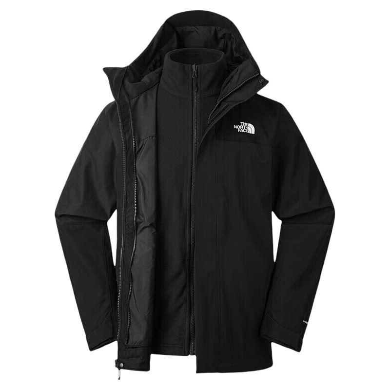 TheNorthFace北面三合一冲锋衣男2026秋冬户外防风抓绒内胆两件套