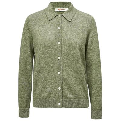 皮皮狗翻领单面组织羊绒开衫