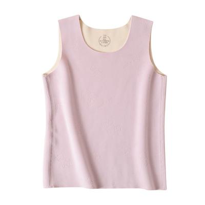 棉奇熊德绒秋冬无痕背心内衣套装