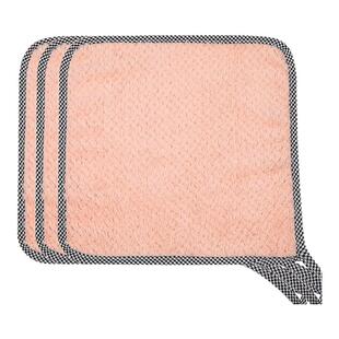 可挂式珊瑚绒擦手抹布厨房清洁巾吸水抹布洗碗布清洁布10条装