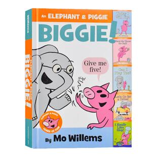 小猪与小象5个故事合集1 英文原版 An Elephant & Piggie Biggie! 经典情商教育培养绘本 莫威廉斯 4-8岁 精装 又日新