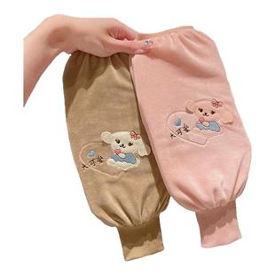 儿童袖套男童女孩秋冬季保暖护袖手袖宝宝防脏防污中长款学生套袖