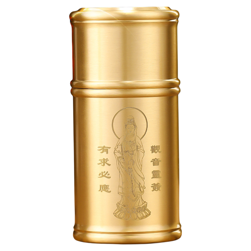 黄铜抽签筒求签筒定制签观音