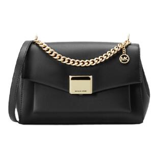 MICHAEL KORS MK Lita 中号皮质翻盖链条包斜挎通勤单肩包女包
