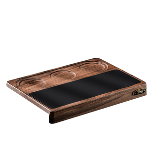 Bincoo胡桃实木咖啡压粉锤布粉器收纳板意式布粉器具收纳工具套装