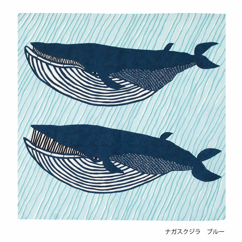 日本制模染艺术家室内礼品风吕敷片状包装布动物造型装饰挂布