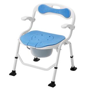 可孚老人坐便椅家用可折叠厕所凳子孕妇坐便器移动马桶结实洗澡椅