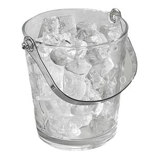 送冰夹 手提冰桶水果茶玻璃桶夏日户外野餐快乐桶冰镇啤酒冰块桶