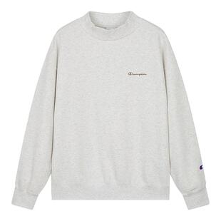 Champion卫衣女2025冬季新款刺绣logo纯色半高领休闲加绒上衣