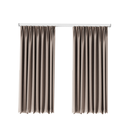 全遮光亚麻窗帘布2024新款挂钩式遮光布客厅窗帘成品简约现代窗帘