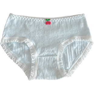 内裤纯棉裆全棉裆甜美可爱纯欲风蓝白日系少女新款透气韩版学生