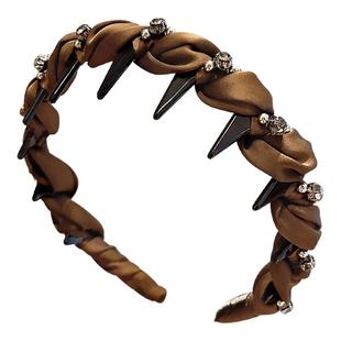 高颅顶水钻发箍女款2025新款洗脸专用头箍日常外戴发带压发卡头饰