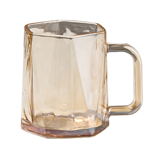 酒店漱口杯玻璃杯简约牙刷杯家用情侣刷牙杯子洗漱牙杯ins风金盘