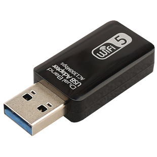 GRIS USB无线网卡mini迷你RTL8812BU台式机1300Mbps电脑AC5G双频2.4笔记本Realtek瑞昱Win11免驱动WIFI接收器