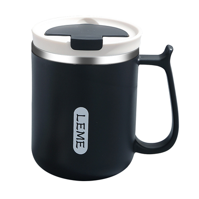 不锈钢杯子带盖马克杯办公室水杯