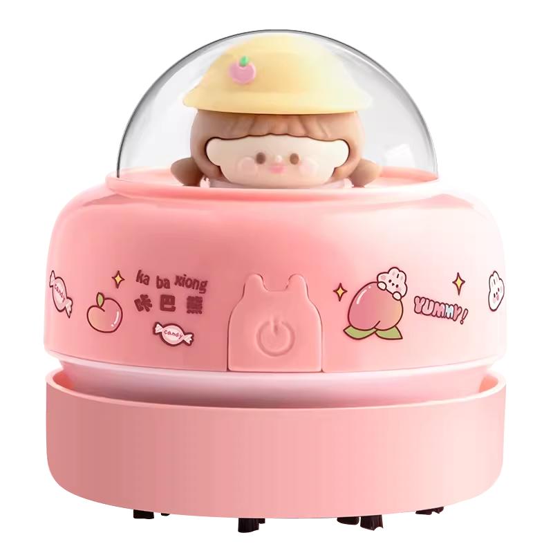 桌面吸尘器电动吸橡皮擦渣铅笔灰橡皮擦屑强力桌面吸尘清洁机器铅笔屑书桌清理儿童小学生用卡通可爱吸灰机器