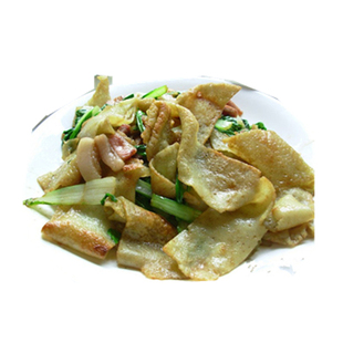 湖北天门特产农家手工现做新鲜豆饼豆丝湿绿豆皮真空包装3斤