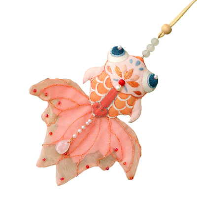 锦鲤手工刺绣diy材料包香囊