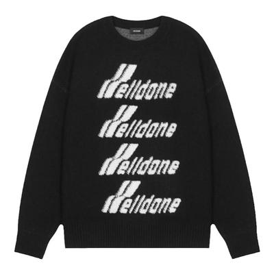 字母针织长袖毛衣WE11DONE中性