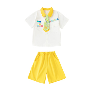 儿童吉他演出服女童男童男孩架子鼓乐团乐队幼儿园合唱比赛表演服