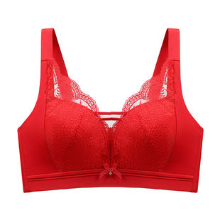 大胸显小调整型乳胶内衣聚拢提拉防下垂罗丽丝无钢圈收副乳文胸罩