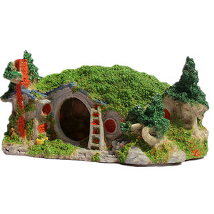 鱼缸装饰水族箱造景房子酒桶树根鱼躲避屋虾洞屋虾窝产卵鱼儿玩具