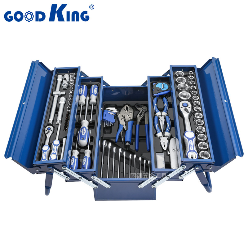 goodking85件铁盒汽修工具套装