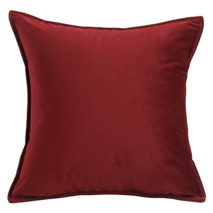 高端天鹅绒抱枕沙发客厅软包枕靠垫绒布抱枕套不含芯绒面纯色靠枕