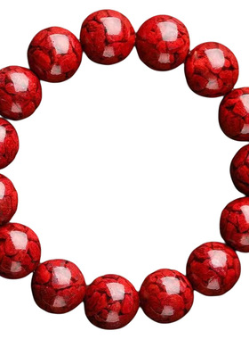 井朱砂手串晶体湘西辰砂宝库砂特级手链男女款礼高含量珠子生肖