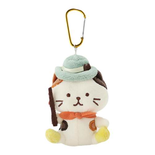 日本HAPiNS可爱露营猫咪挂件玩偶毛绒挂饰书包背包公仔小猫礼物女