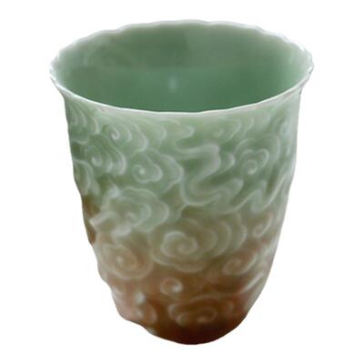 JOJO'SLIFEPD浮雕祥云青瓷茶杯