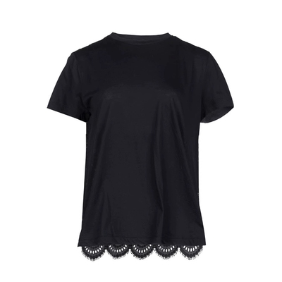 Valentino女后背镂空全棉短袖T恤