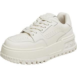 Tata他她休闲厚底板鞋女鞋不累脚松糕板鞋小白鞋2025奥莱GDR01CM4