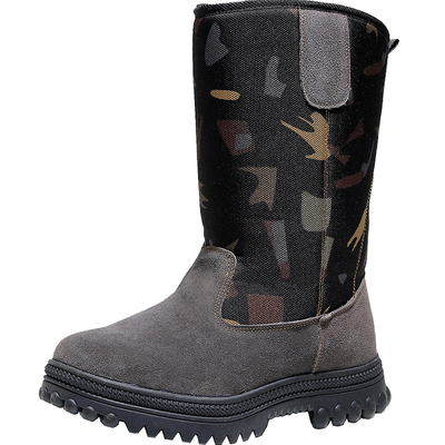 雪地靴男东北防寒靴加厚皮毛一体羊毛靴真皮蒙古放牧马靴保暖棉鞋