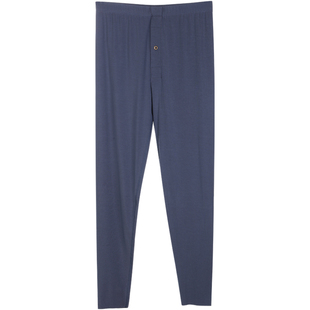 STW莫代尔男士轻保暖裤棉毛裤单件薄款秋冬修身打底毛裤线裤秋裤