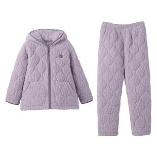 安之伴情侣睡衣冬季夹棉加厚三层珊瑚绒保暖休闲男女加绒家居服