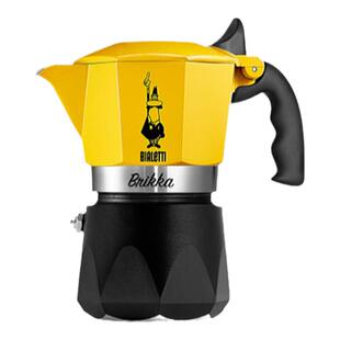 官方授权Bialetti比乐蒂摩卡壶黄色红色双阀高压特浓咖啡壶SJ0011