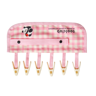 旅行折叠衣架便携旅游酒店出差布艺挂架晾衣神器迷你袜子内衣夹子