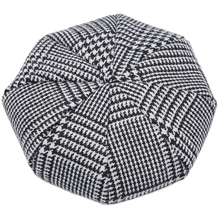 MOREZON【Millionaire GlenCheck】千鸟格毛呢八角贝雷帽男女休闲