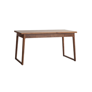 画墨新中式黑胡桃木实木小型休闲茶台阳台茶桌家用禅意喝茶桌椅