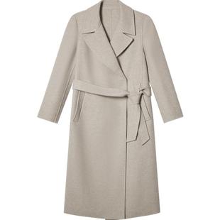 【100%山羊绒】PSALTER诗篇简约系带双面呢毛呢大衣冬款