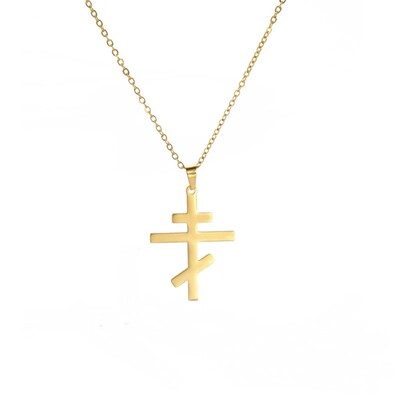 巅峰对决康纳·斯托瑞Connor Storrie同款项链钛钢十字架锁骨挂坠