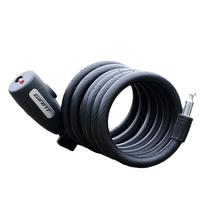 Giant捷安特自行车锁公路电瓶电动车摩托车高强度钢缆防盗锁配件