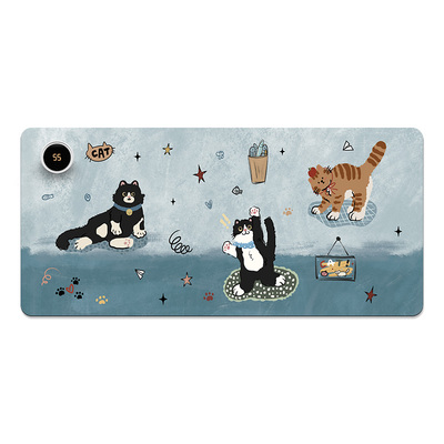 加热鼠标垫超大发热暖桌垫办公暖